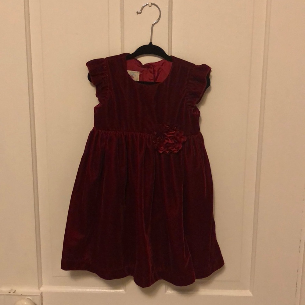 Christmas dress, deep/rich red